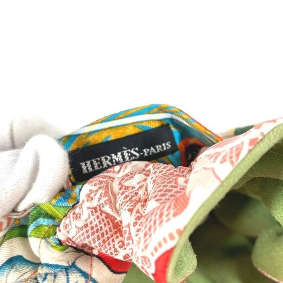 HERMES Bijoux Animal Pattern Drawstring pouch Multi-purpose Pouch Multicolore - Picture 7 of 10